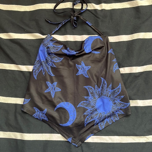 ‼️NWOT - Silk Crop Top - Picture 1 of 2